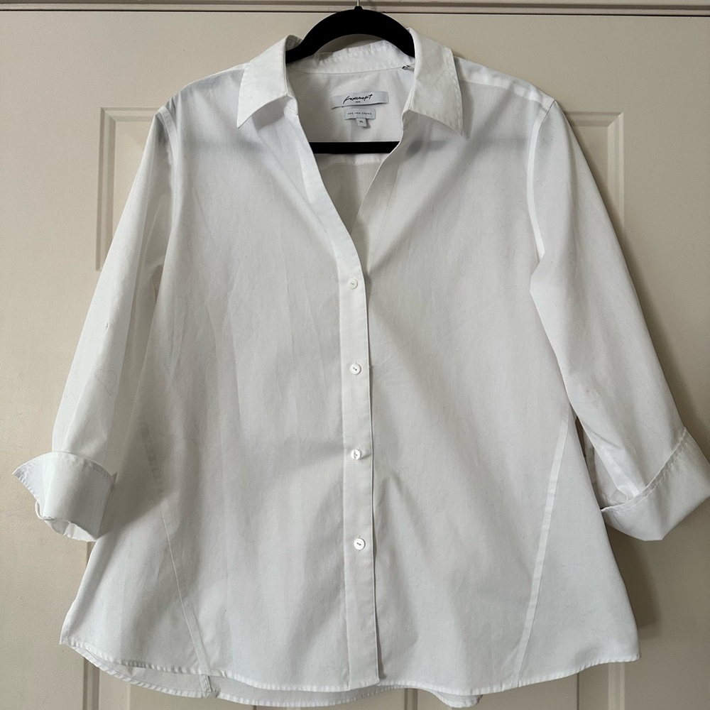 Foxcroft NYC crisp white Shirt